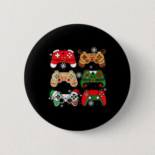 Jungen Weihnachts-Shirt Santa Elf Gaming Controlle Button