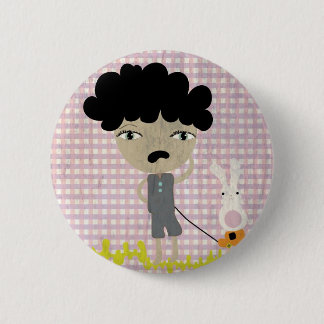 Jungen weinen nicht, dass der Gingham-Gingham-Schi Button