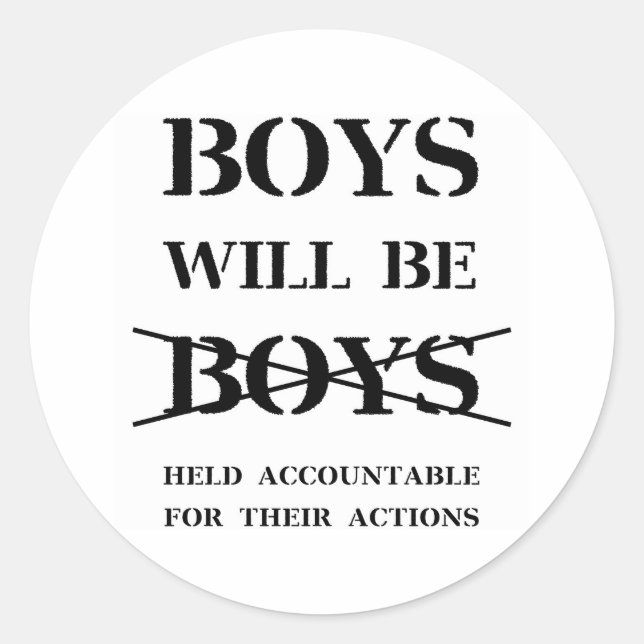 Jungen werden Boys Sticker sein (kostenlos) (Vorderseite)