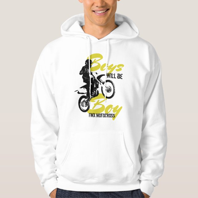Jungen werden Jungen sein FMX Motocross hoodie (Vorderseite)