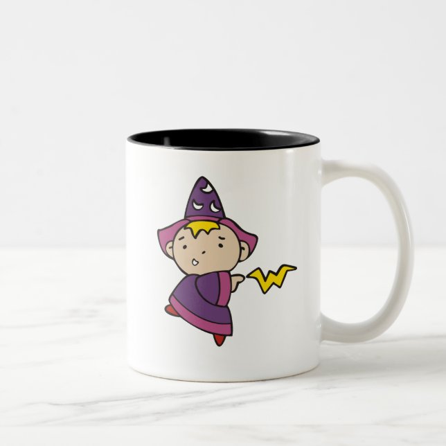 Jungen-Zauberer Zweifarbige Tasse (Rechts)