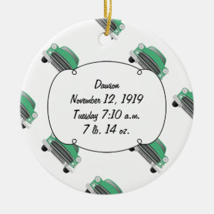 Jungen Zimmer Klassisches Auto Geschenke Süß Grün Keramikornament