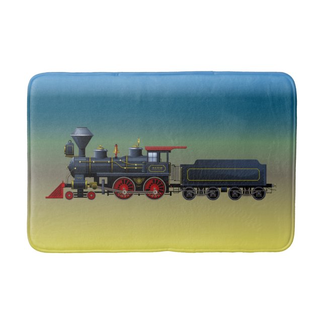 Jungen-Zug-Set-Bad-Matte Badematte (Vorderseite)