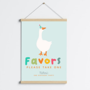 Jungen Zwei Alberne Gans 2. Geburtstag Gefälligkei Poster