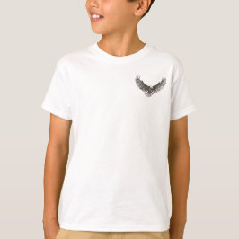 Jungenadler Swooplinie Kunst scherzt T - Shirt