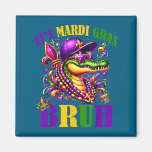 Jungenhemd Mardigator Alligator Bruh Mardi Gras Magnet