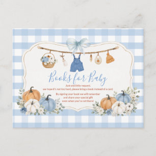 Jungenkleidung Kürbis Herbst Babyparty Buch für Ba Postkarte