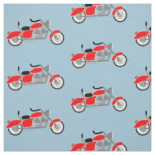 Jungenmotorrad-Motivgewebe Stoff