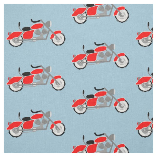 Jungenmotorrad-Motivgewebe Stoff (Muster)