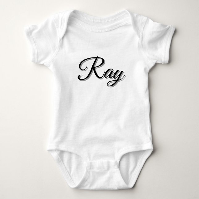 Jungenname Ray, Baby Strampler (Vorderseite)