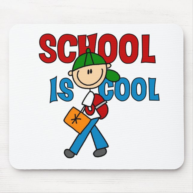 Jungenschule ist cool mousepad (Vorne)