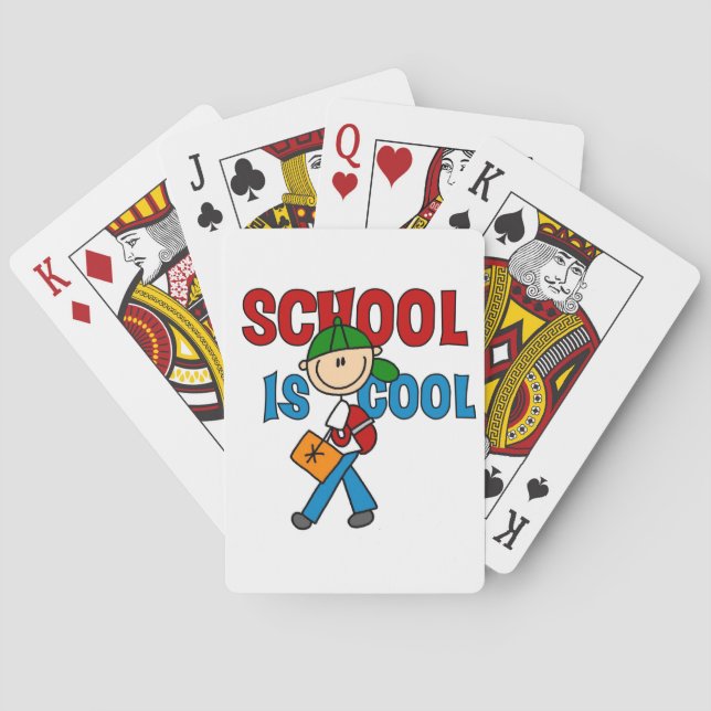 Jungenschule ist cool spielkarten (Rückseite)