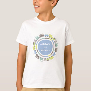 Jungenspielzeug Pastellblau Kindertransport Geburt T-Shirt