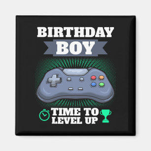 Jungenzeit, um Videospiel-Themenparty-Gamer zu ver Magnet