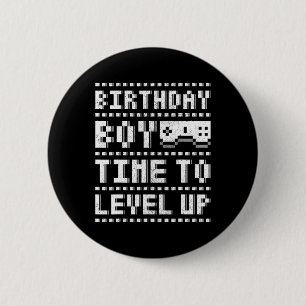 Jungenzeit zum Levelaufstieg Teenie-Jungs-Videospi Button