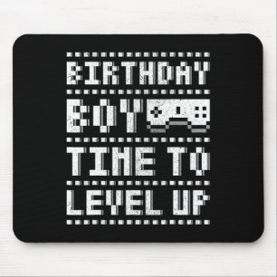 Jungenzeit zum Levelaufstieg Teenie-Jungs-Videospi Mousepad