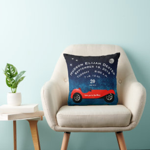 Jungenzimmer Klassisches Auto Liebe dich bis zum M Kissen