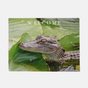 Junger Alligator Fußmatte