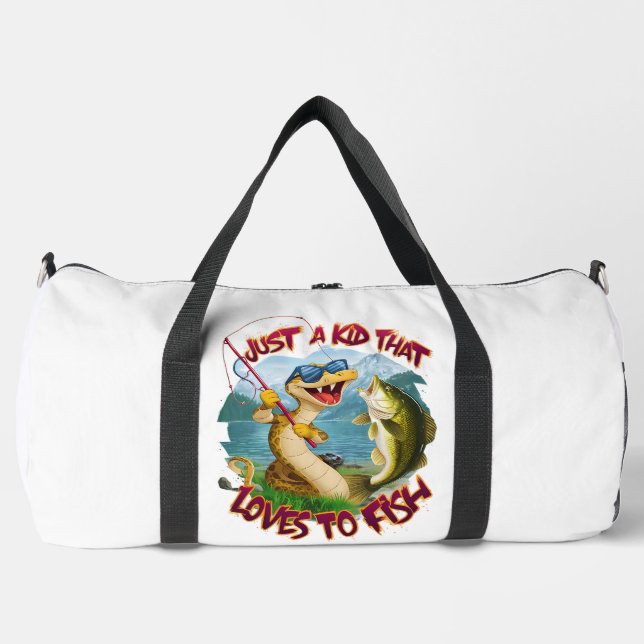 Junger Anglergeist Duffle Bag (Vorderseite)