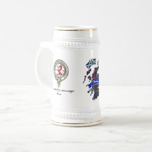 Junger Clan-Abzeichen & Tartan-Jubiläums-Bierkrug Bierglas