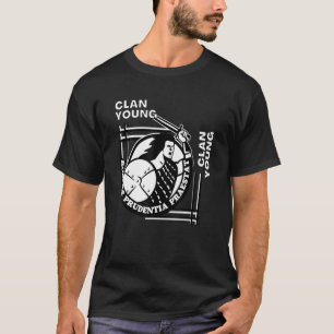 Junger Clan-Gälischer-Wahlspruch-Schwertkämpfer T-Shirt