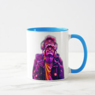 Junger cooler Musikliebhaber. Tasse