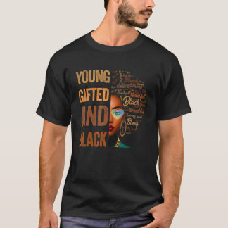 Junger ed und Schwarzer Geschichtsmonat Afrikanisc T-Shirt