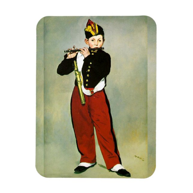Junger Flötist oder Der Pfeifer Edouard Manet  Magnet (Vertikal)