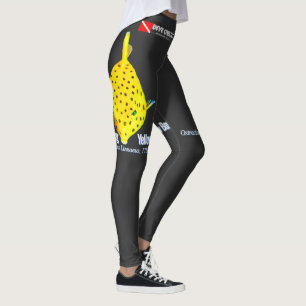 Junger Gelber Kofferfisch Leggings