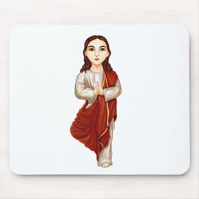 Junger Jesus Christus-übendes Yoga Mousepad (Vorne)