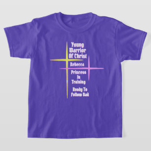 Junger Krieger Christi Prinzessin in Ausbildung T-Shirt