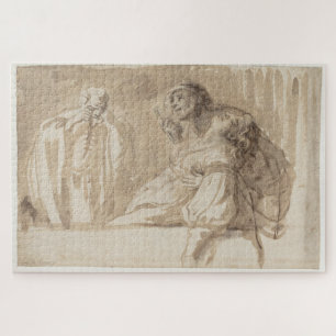 Junger Mann erhebt sich, hält die Frau bewusstlos