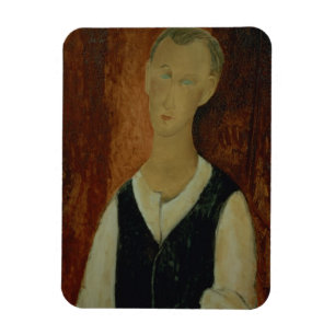 Junger Mann mit schwarzen Waistcoat, 1912 (Öl kan Magnet