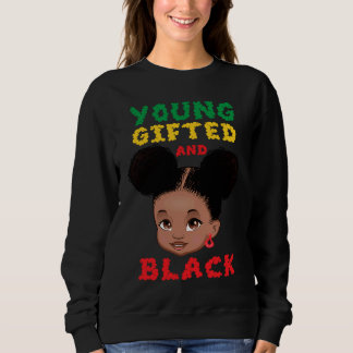 Junger Schwarzer Afrikanischer Kleinkind Mädchen Sweatshirt