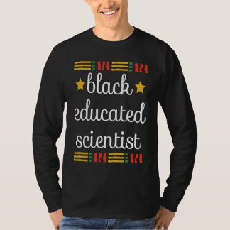 Junger Schwarzer und gebildeter afrikanischer Wiss T-Shirt