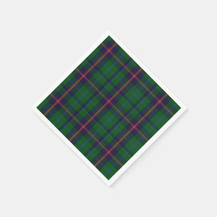 Junger Tartan-karierte Papierservietten