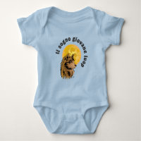 junger träumender Wolf Baby Strampler