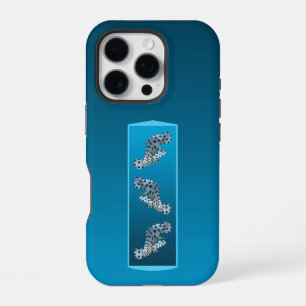 Junger Zackenbarsch - Design mit blauem Farbverlau iPhone 16 Pro Hülle