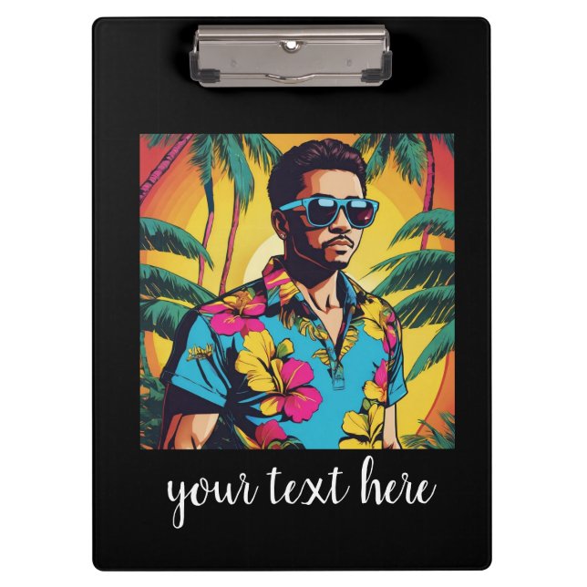 Jüngere hawaiianische Männer Klemmbrett (Vorderseite)