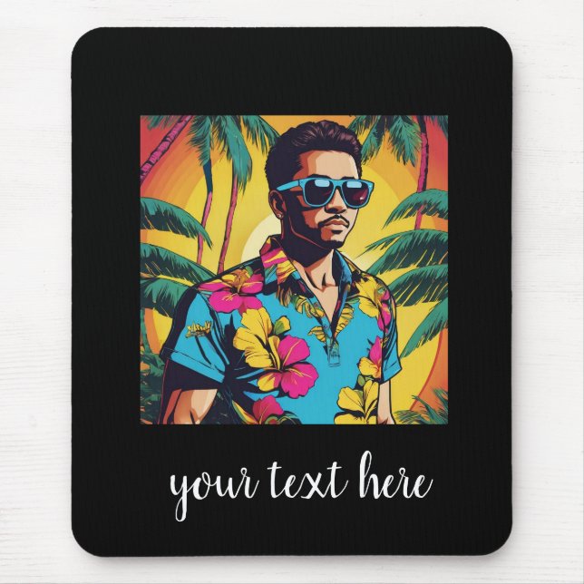 Jüngere hawaiianische Männer Mousepad (Vorne)