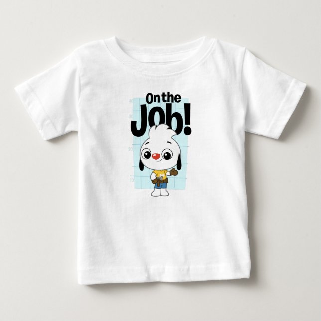 Jüngeres auf dem Job Baby T-shirt (Vorderseite)