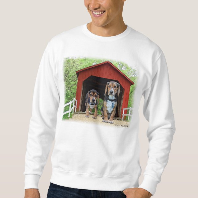 Junges Beagle-Sandy-Nebenfluss-bedeckte Sweatshirt (Vorderseite)