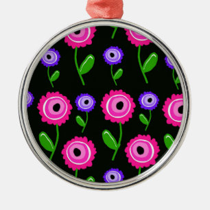 Junges Blumen Silbernes Ornament