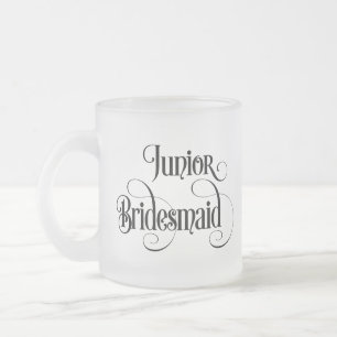 Junges Brautjungfer Mattglastasse