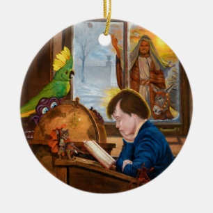 Junges Ebeneezer Keramikornament