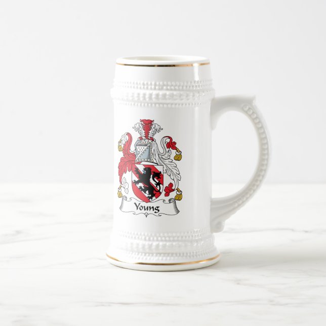 Junges Familienwappen Bierglas (Rechts)