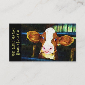 Junges Holstein-Kalbfleisch-Kalb Visitenkarte