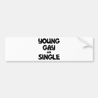 Junges Homosexuelles und Single Autoaufkleber