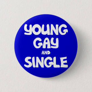 Junges Homosexuelles und Single Button