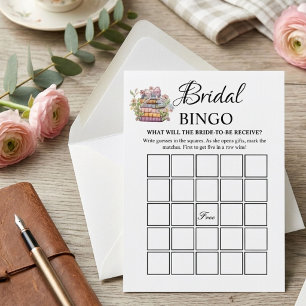 Junges Kapitel Brautparty-Bingo-Spielkarte Einladung